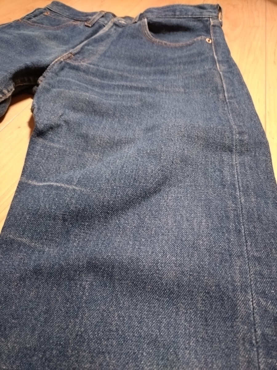 90s USA製 リーバイス Levis 501 W32 検索 ヒゲ ハチノス ヴィンテージ 505 517 519 606 550 ブラック 80s 黒カン 内股シングル _画像5