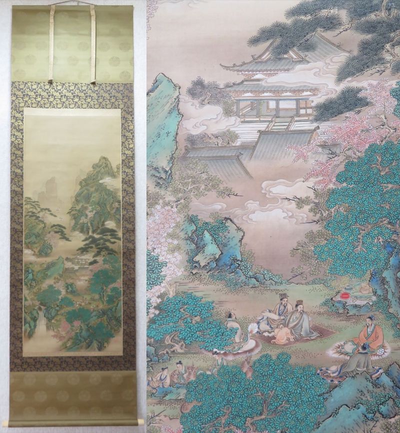Yahoo!オークション - 【真作】杉浦俊香 山水図 絹本 日本画 Yahoo!オークション - 【真作】杉浦俊香 山水図 絹本 日本画
