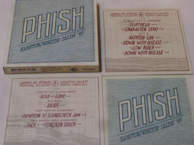 US盤★PHISH 「HAMPTON / WINSTON-SALEM '97 ★CD７枚組　★極美品_画像3