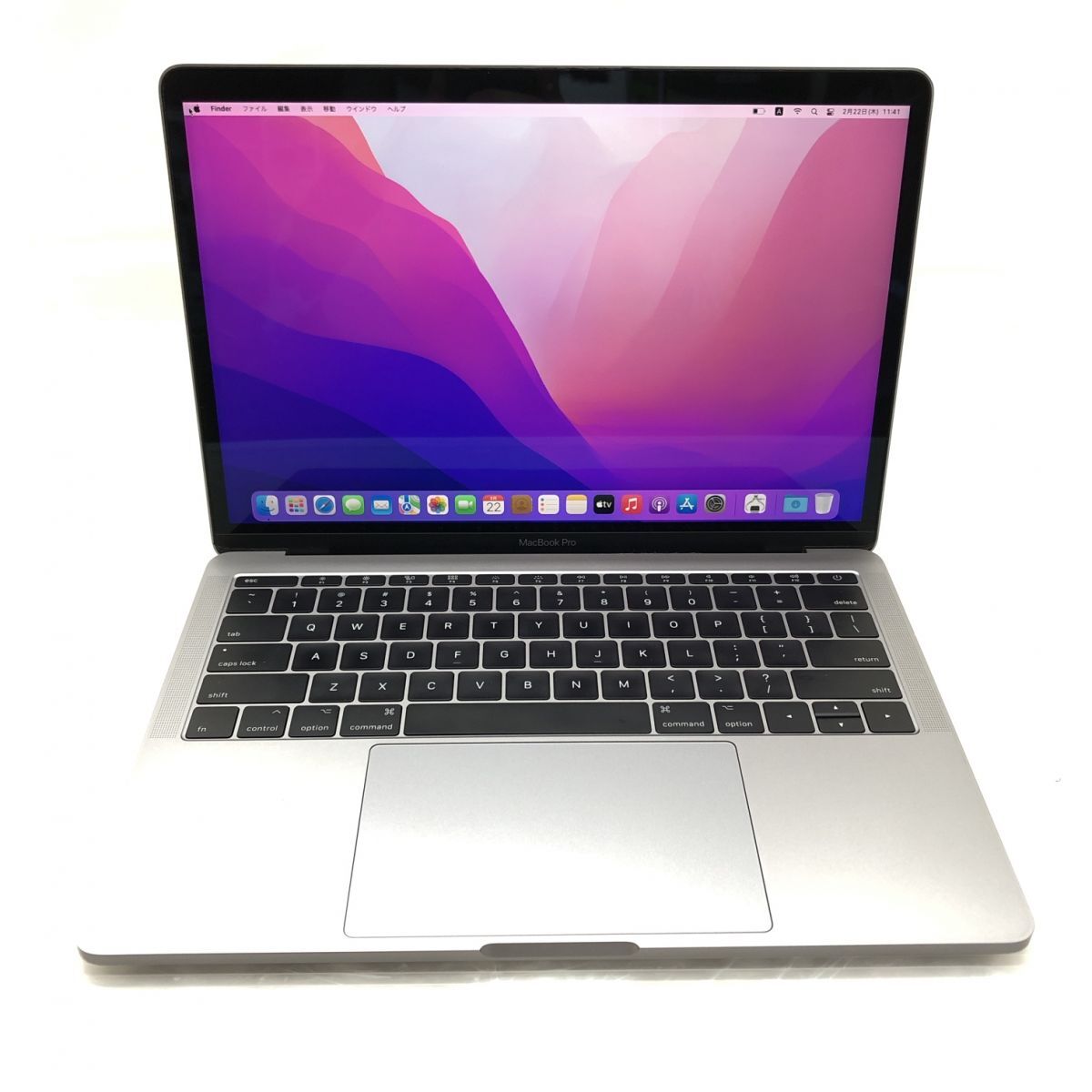 1円 Apple MacBook Pro（13-inch,2017,Two Thunderbolt 3 ports） A1708 Core i5-7360U メモリ8GB NVMe 128GB 13.3インチ T010599の画像1