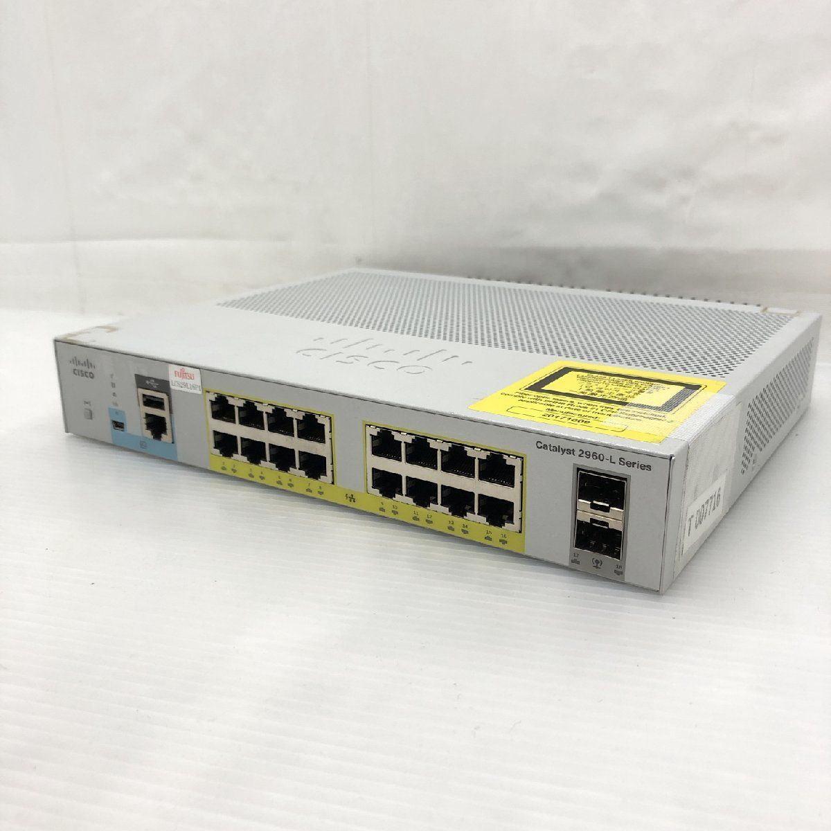 1週間保証 初期化済 CISCO Catalyst 2960-L Series WS-C2960L-16PS-LL イーサネットハブ T007716の画像1