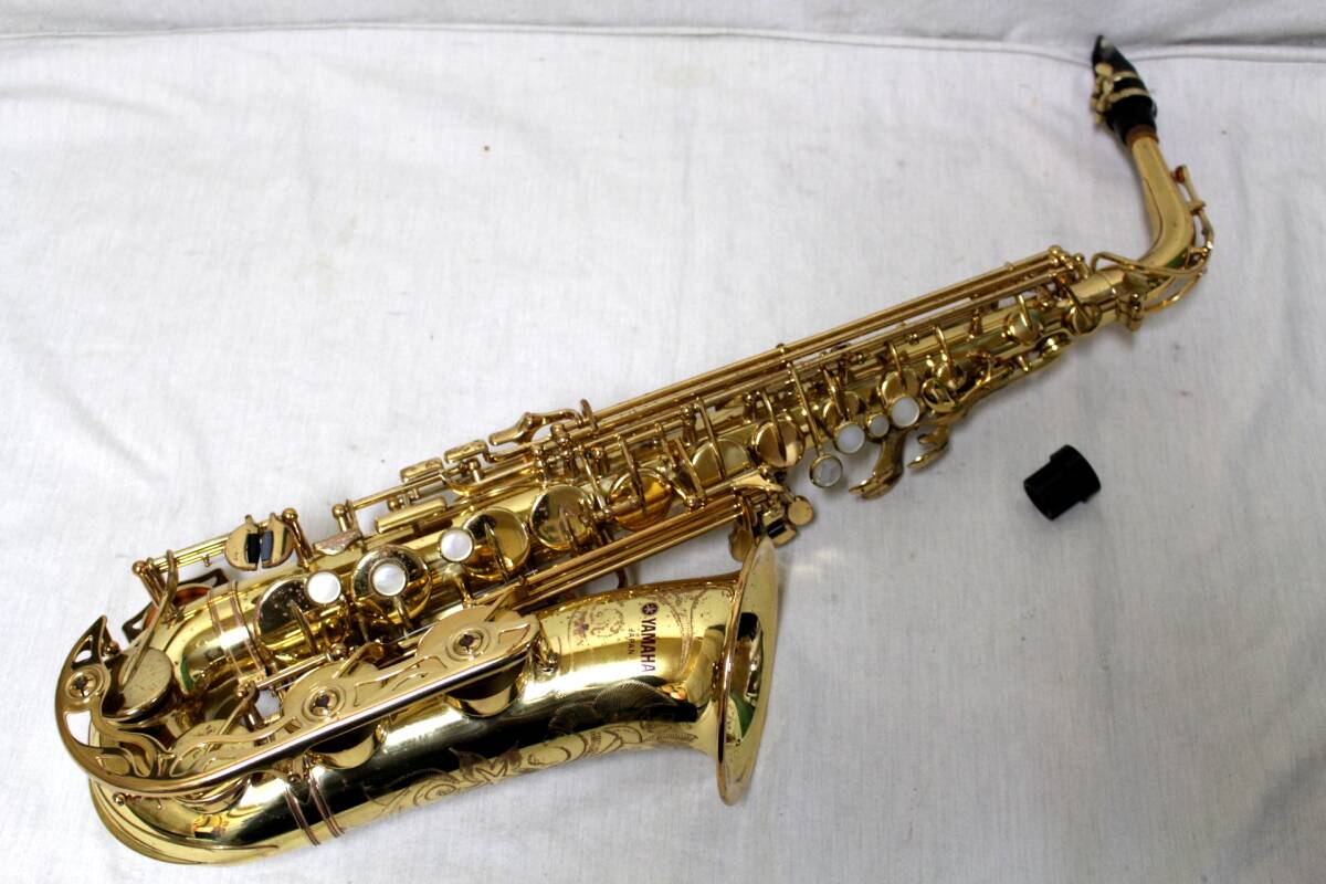 ①YAMAHA Yamaha *YAS-62* alto saxophone * gold group *SELMER cell ma- mouthpiece / manual / Lead / accessory / hard case attaching 