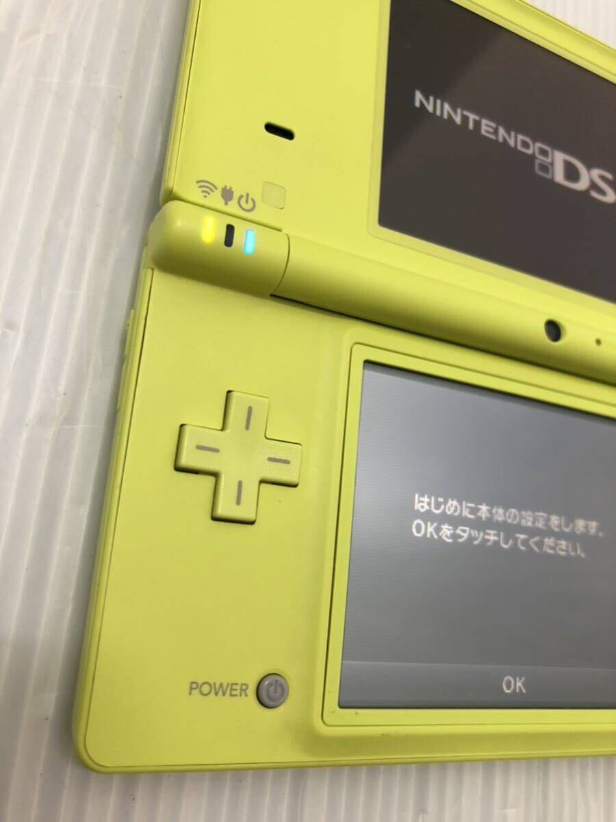 任天堂 ニンテンドーDSi 本体 TWL-001(JPN) ライムグリーン 動作良好 Nintendo ディーエスアイ ACアダプター Lime Greeen_画像2