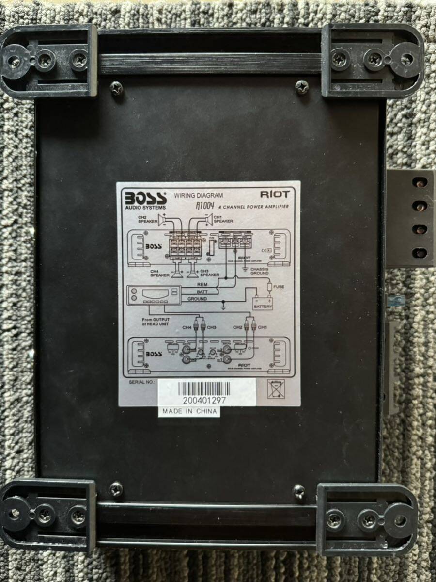 通電と音出し確認済 BOSS R1004 付属箱説明書ハイインプットコネクタ_画像2