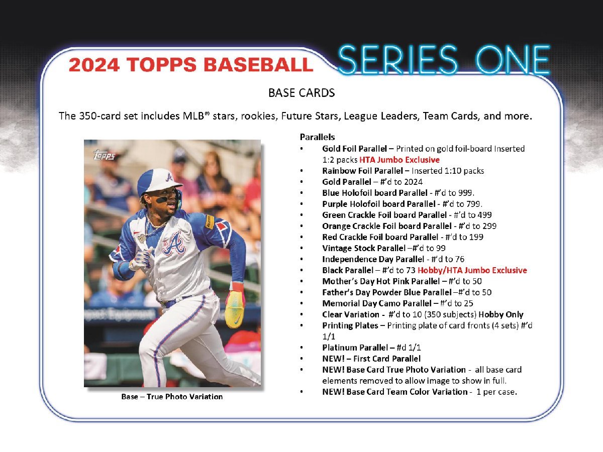 MLB 2024 TOPPS SERIES 1 BASEBALL JUMBO 1パック(40枚入り)の画像3