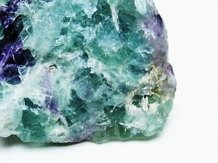 誠安◆天然石最高級品エンジェルフェザー フローライト 原石[T599-2437]_画像2