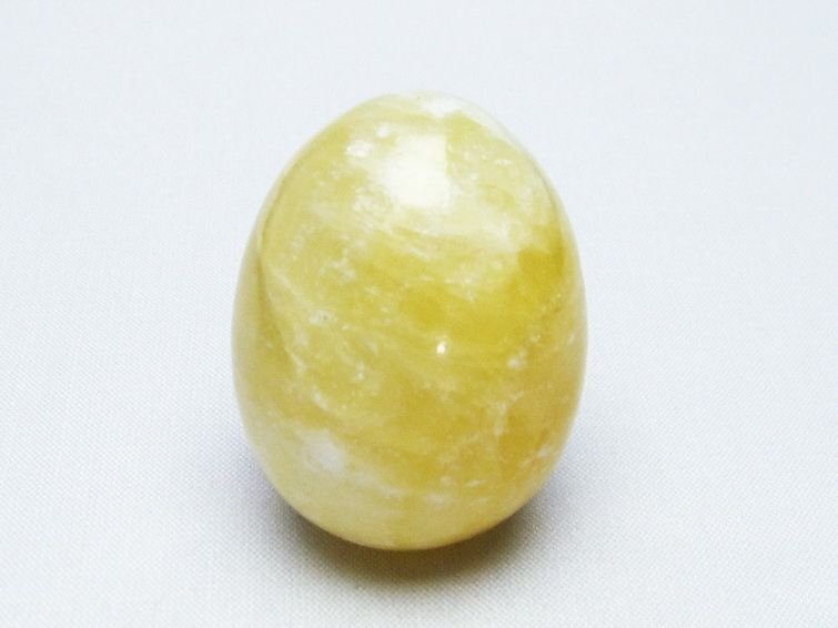 誠安◆天然石最高級品トパーズたまご置物[T306-2546]_画像1