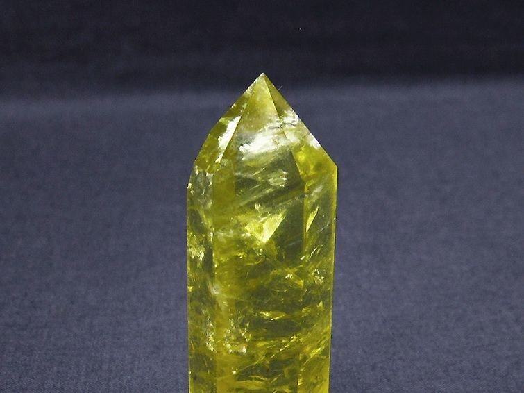 誠安◆天然石最高級品シトリン水晶六角柱[T61-13070]_画像2
