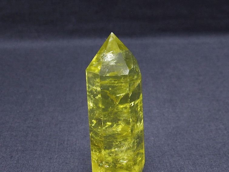 誠安◆天然石最高級品シトリン水晶六角柱[T61-13070]_画像3