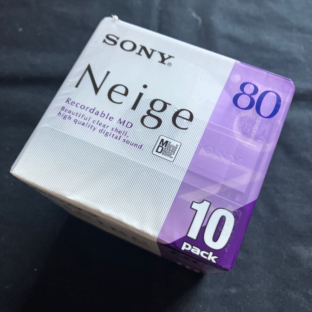 新品未開封 デッドストック SONY ソニー Neige ネージュ80 MD ミニディスク 10枚パック_画像1