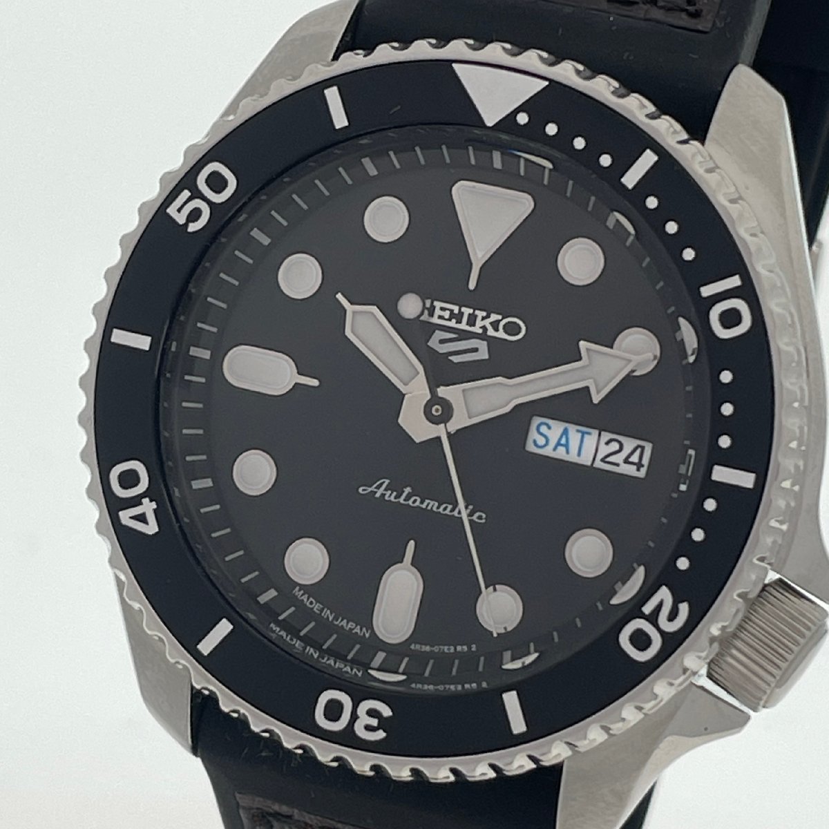 ω美品【SEIKO セイコー ファイブスポーツ セイコー5 スポーツ メカニカル 4R36-07G0 腕時計 メンズウォッチ 男性 100ｍ防水】TK1838
