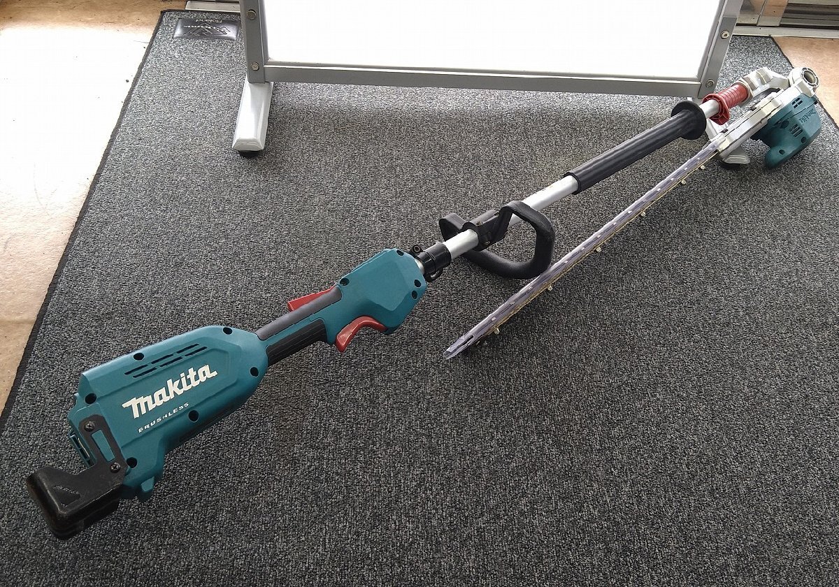 ＄【 Makita マキタ 500mmポールヘッジトリマ MUN501WDZ 青 18V バッテリ充電器別売 草刈り機 刈払機 電動工具 】KH11692_画像1