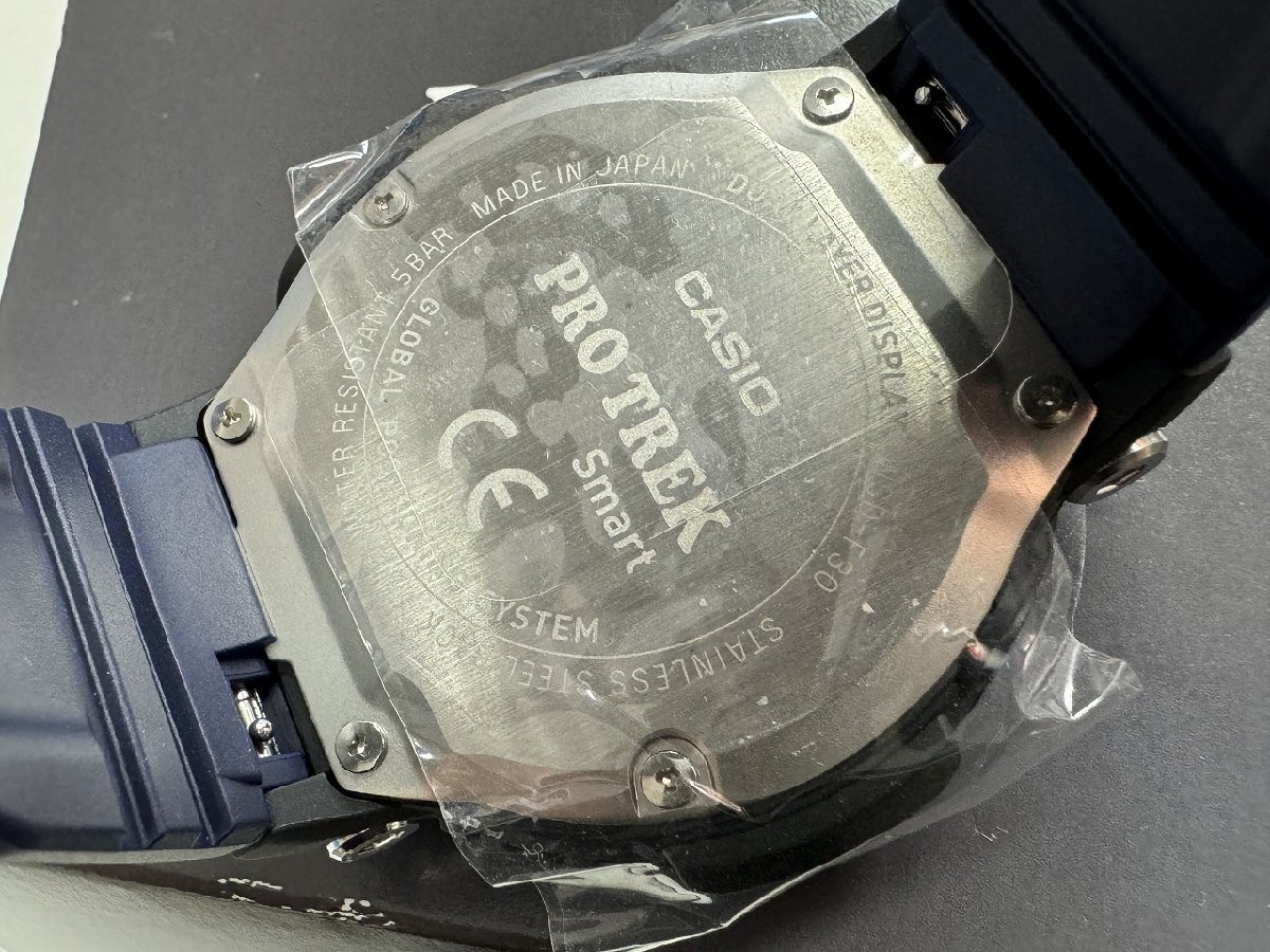 〓 未使用品【CASIO PROTREK WSD-F30-BU カシオ プロトレック スマートウォッチ 腕時計 ブルー メンズ 人気シリーズ】HO9536の画像6