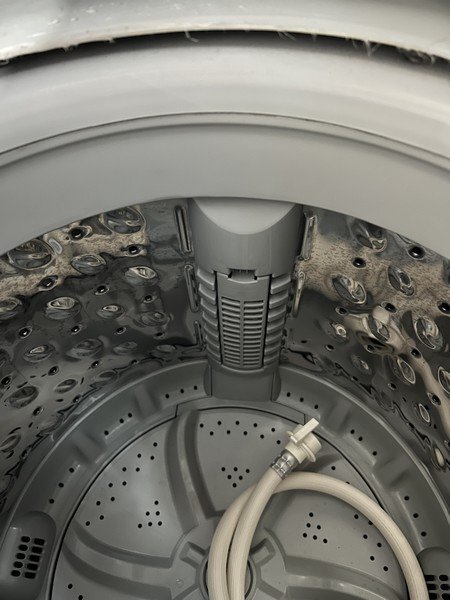 §【NITORI/ニトリ 全自動洗濯機 NTR60 6.0kg ホワイト ガラス蓋 20年購入 コンパクト設計 静かな運転音】P03252の画像8