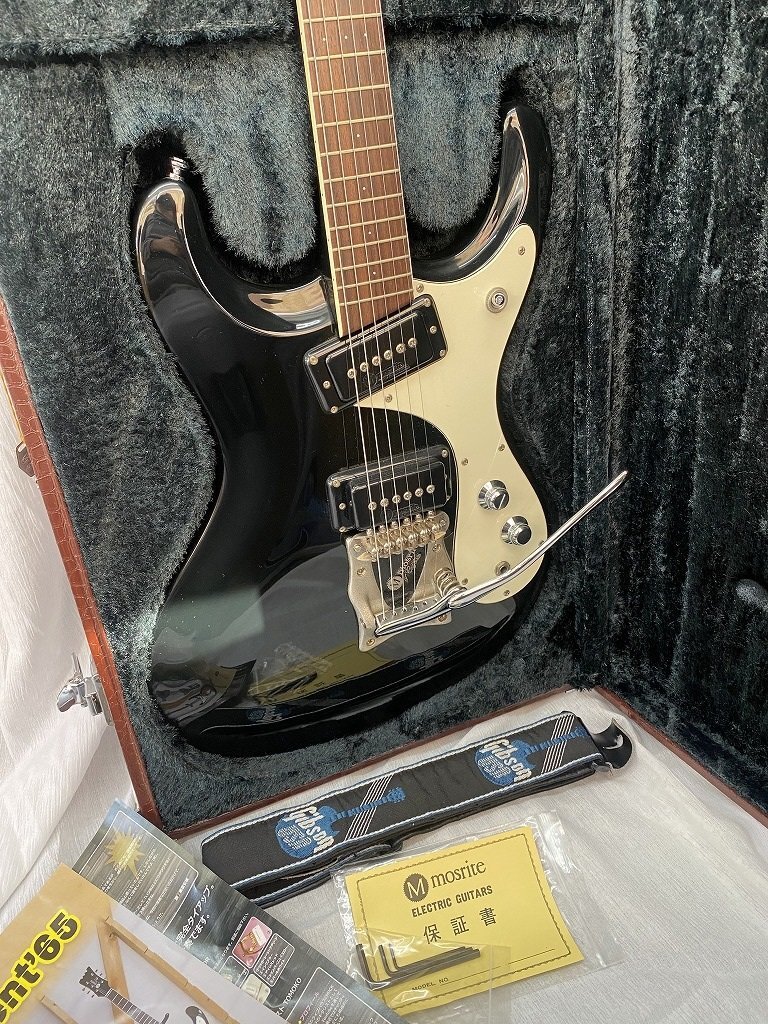 ■綺麗【mosrite of california モズライト KuroKumo 黒雲製作所 ブラック エレキギター 純正ハードケース 保証書付き】SH-18225_画像1