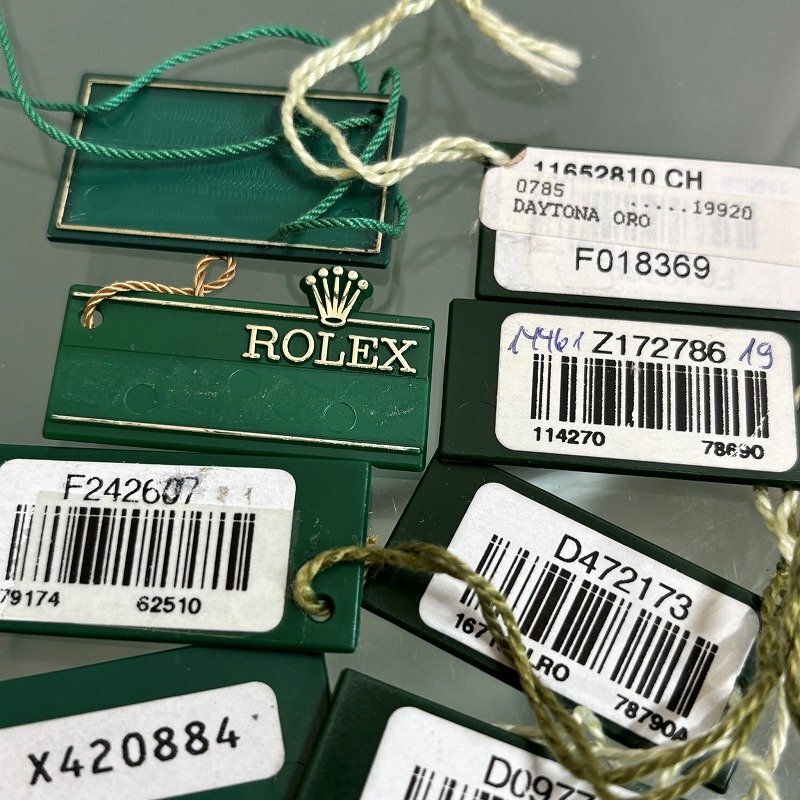 Ω希少品！【ROLEX ロレックス 純正 緑タグ グリーンタグ デイトナ サブマリーナ など 15個セット ヴィンテージ コレクション 】NA001049_画像7