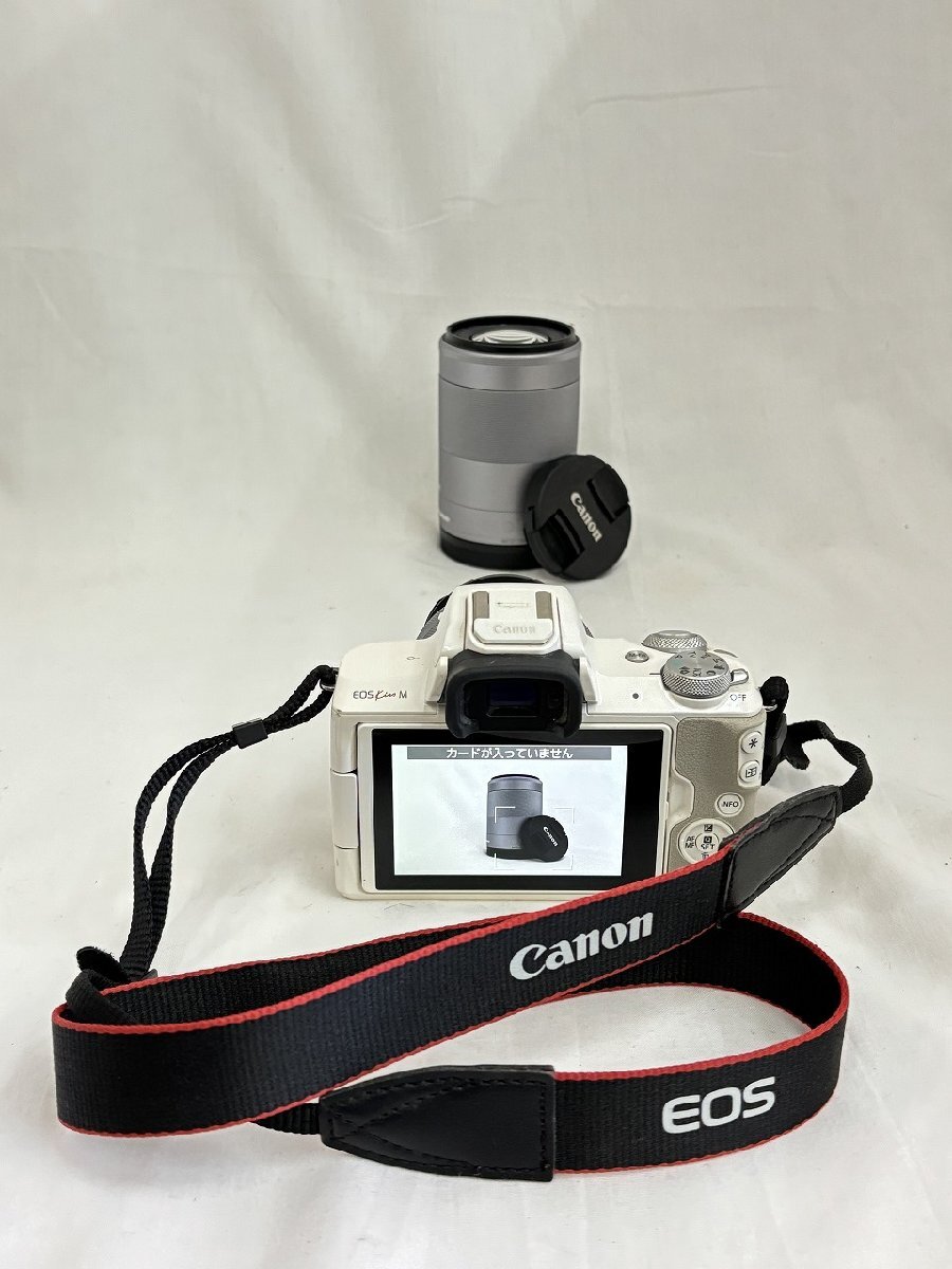 ●【Canon キヤノン レンズ交換式 ミラーレスカメラ EOS Kiss M ダブルズームキット バッテリー付き チャージャーなし 通電OK】SF-12703_画像10