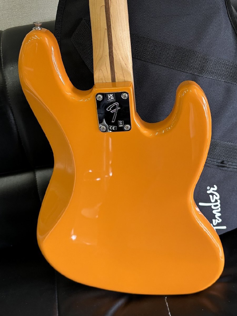 ●【Fender フェンダー Player Jazz Bass LH PF CAPRI orange レフトハンドモデル エレキベース 左利き 純正ソフトケース付】SF-12688の画像9