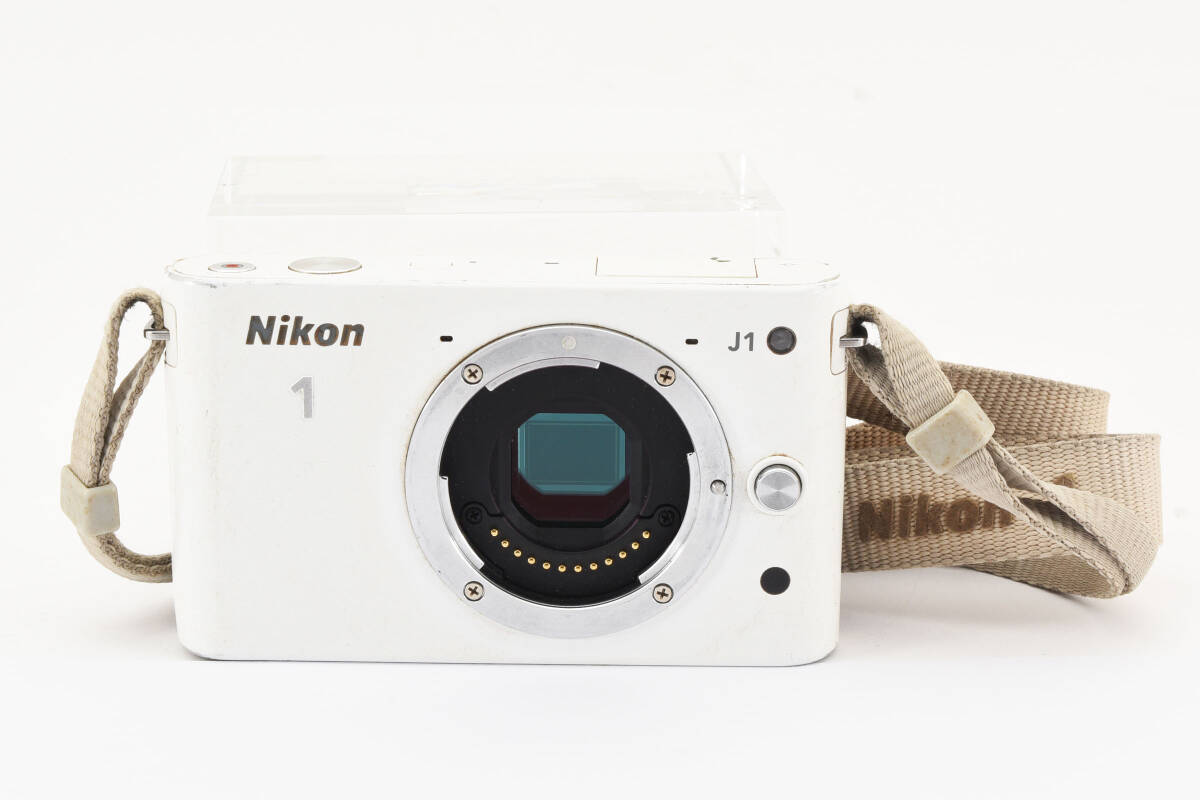 ジャンク品★ Nikon 1 J1 ニコン 1 ホワイト ボディ2088044 B6_画像1
