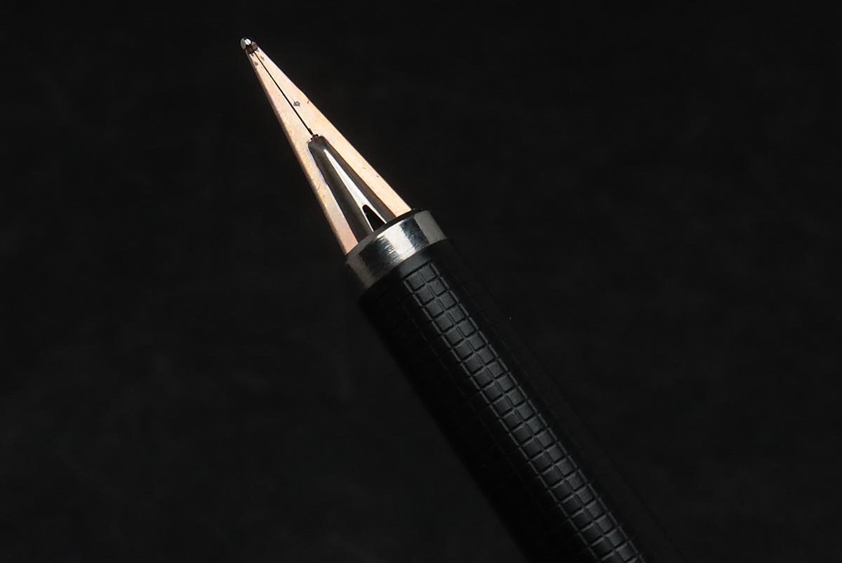 JK197 【PARKER POINT】鍍金 パーカー 万年筆 全長13.2cm 重15g・金色張万年筆 筆記用具の画像8