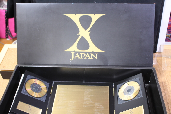【 X JAPAN】　 CD 8cm　ゴールド・ディスク　ゴールド・ディスク・モニュメント　XJAPAN アルバム購入限定景品付_画像1