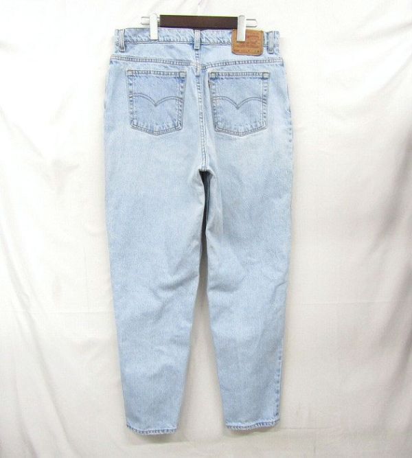 90s USA made size 16 M Levi*s 550 tapered Denim pants jeans ji- bread ice blue Levi's old clothes Vintage 3MA1005