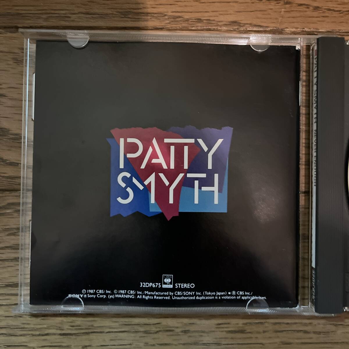 国内盤　CD Patty Smyth Never Enough 32DP 675_画像3