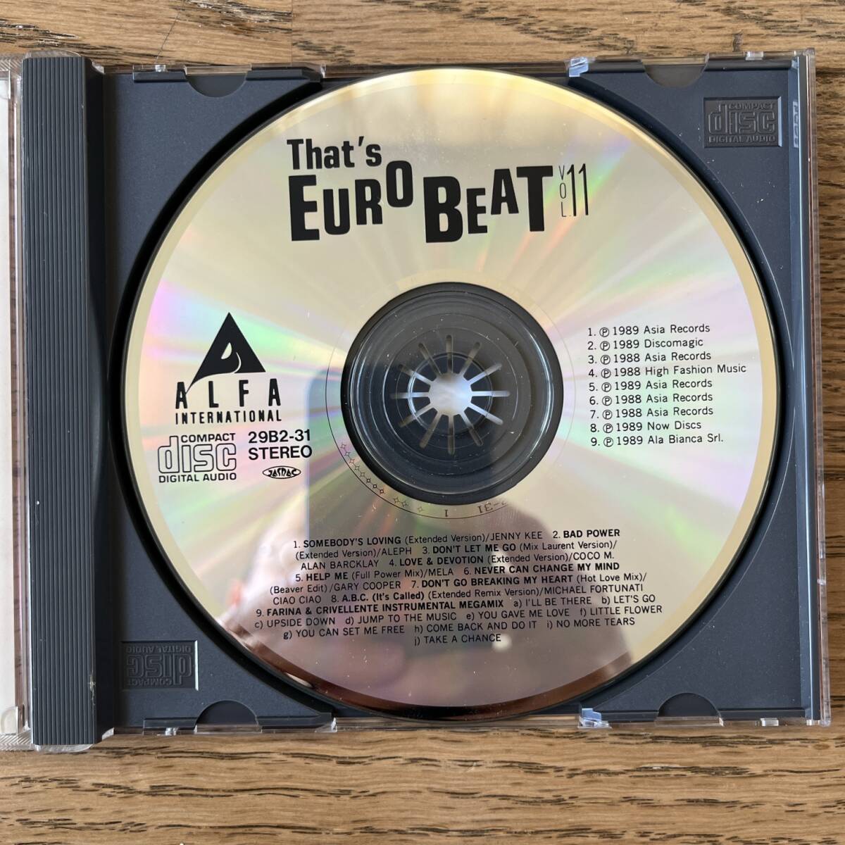  записано в Японии CD That\'s Eurobeat Vol. 11 29B2-31