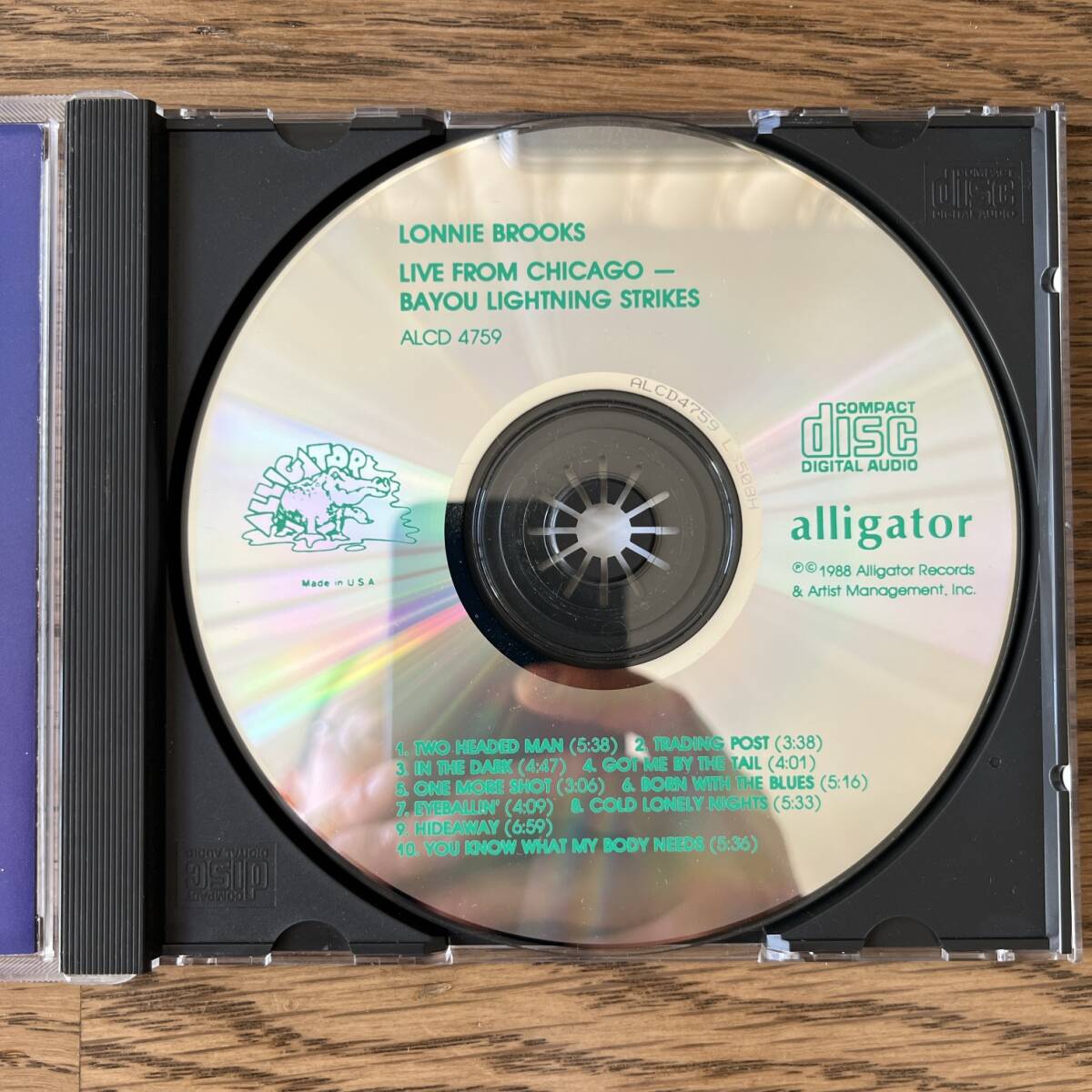 US盤　CD Lonnie Brooks Live From Chicago - Bayou Lightning Strikes ALCD 4759_画像4