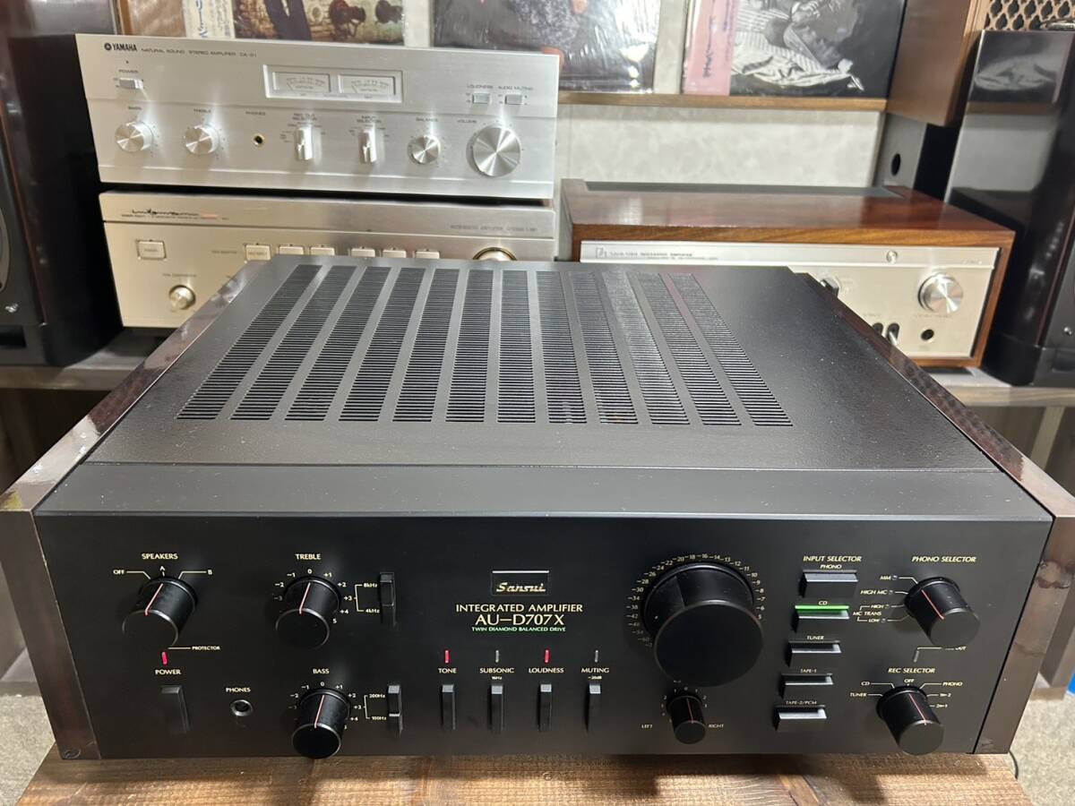 【完動品 整備品】サンスイSANSUI AU-D707X プリメインアンプ 【動作良好 メンテナンス品】_画像8