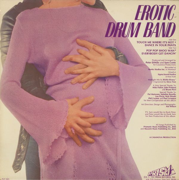 US盤オリジLP Erotic Drum Band / Touch Me Where It's Hot 1980年【Prism PLP 1005】ディスコ Disco Funk ファンク ピーター・ディ・ミロ_画像3