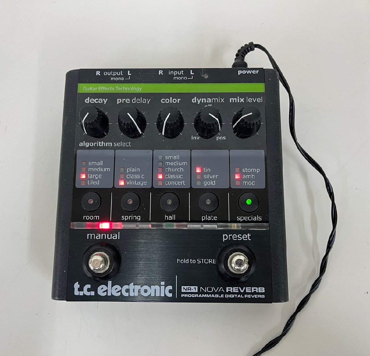 □s277 現状品★t.c. electronic NOVA REVERB NR-1 リハーブ エフェクターの画像2