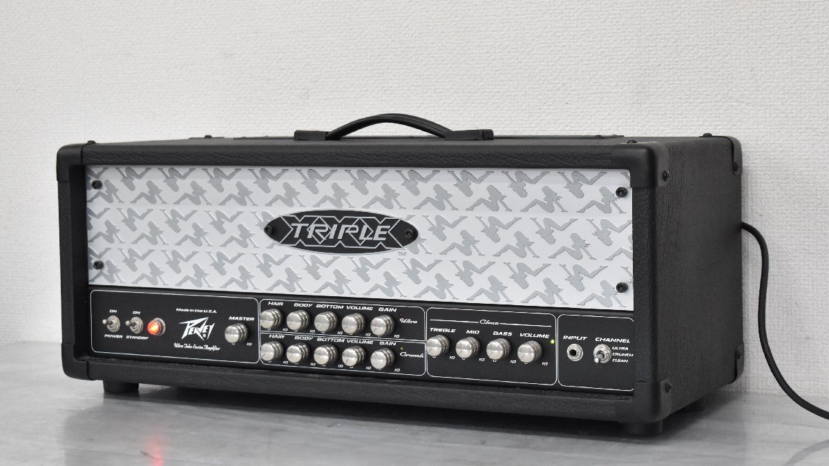 Σ1135 中古 PEAVEY TRIPLE XXX ピーヴィー ヘッドアンプ フットスイッチ付き_画像1