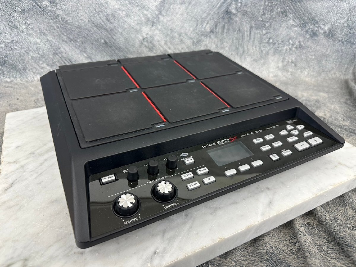 □t2556　中古★ROLAND　ローランド　SPD-SX 　サンプリング パット　専用スタンド付き