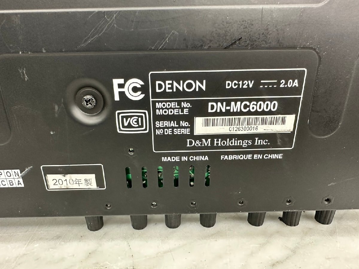 □t2618　現状品★DENON　DN-MC6000　デノン　DJコントローラー　　2010年製　本体のみ_画像9