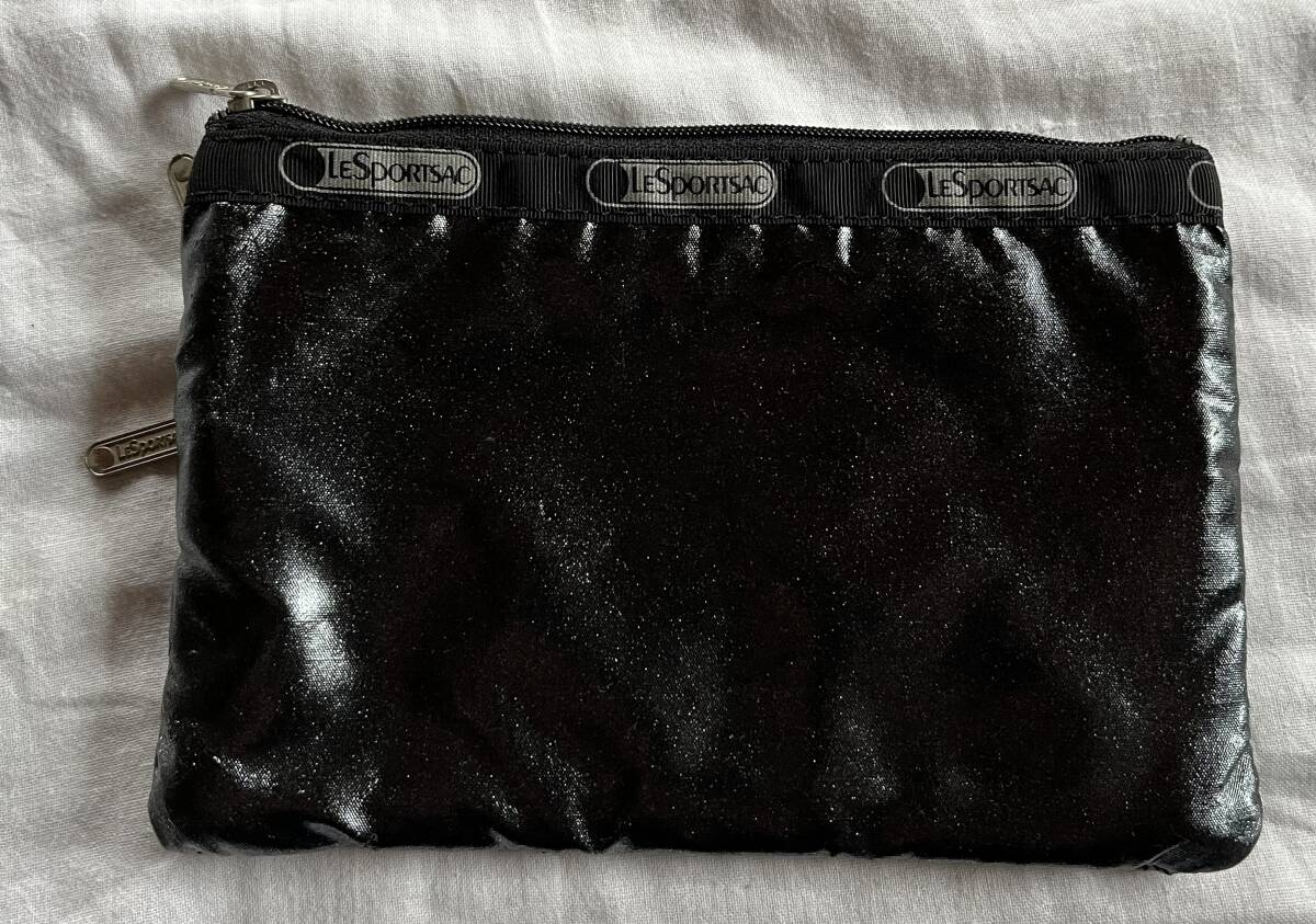  Le Sportsac pouch enamel standard condition verification black high class type 