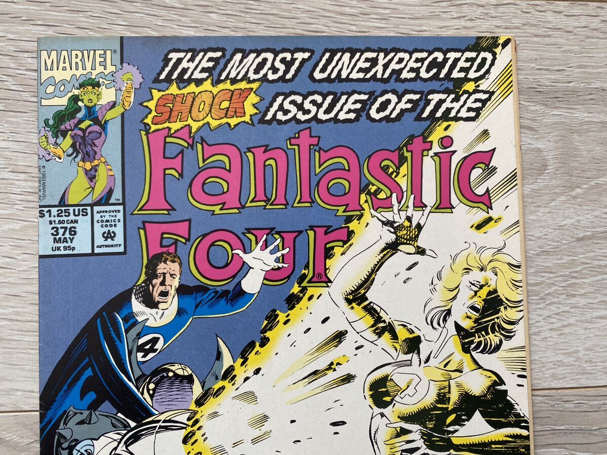 アメコミ Fantastic four #376 marvel スパイダーマン マーベル リーフ ヴィンテージ spider man アベンジャーズ アイアンマン 海外_画像2