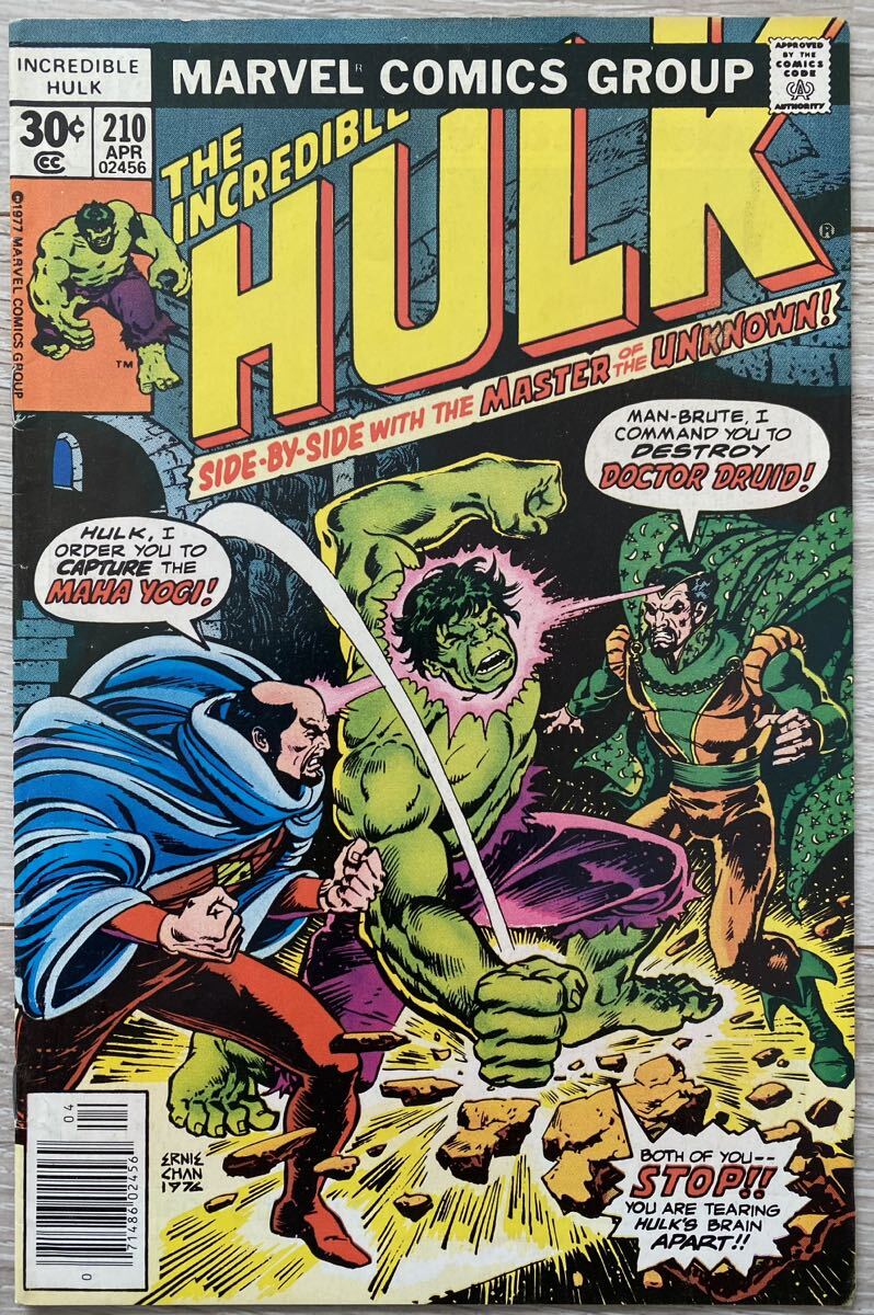 アメコミ Hulk #210 ハルク マーベル marvel spider man スパイダーマン リーフ 1977年 ヴィンテージ アイアンマン アベンジャーズ venom_画像1