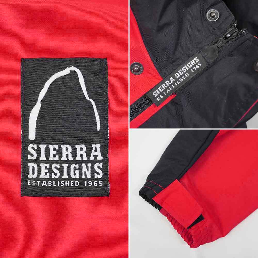  Sierra Design SIERRA DESIGNS 90spa Cub ruano rack Parker rare article outdoor old tag old clothes (-1569) red × black M