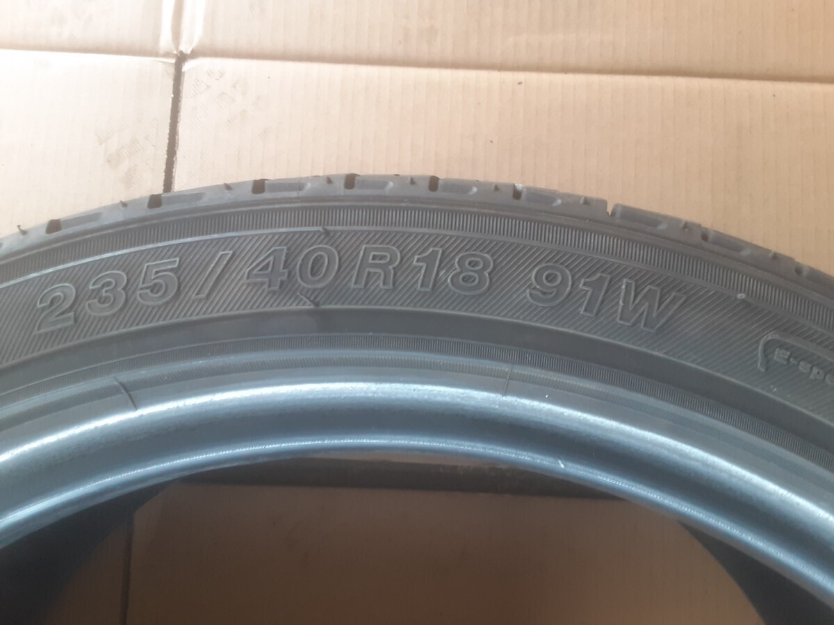 即決価格　ヨコハマ　ECOS ES300　235/40R18 　2本セット　送料無料　中古 夏タイヤ_画像4