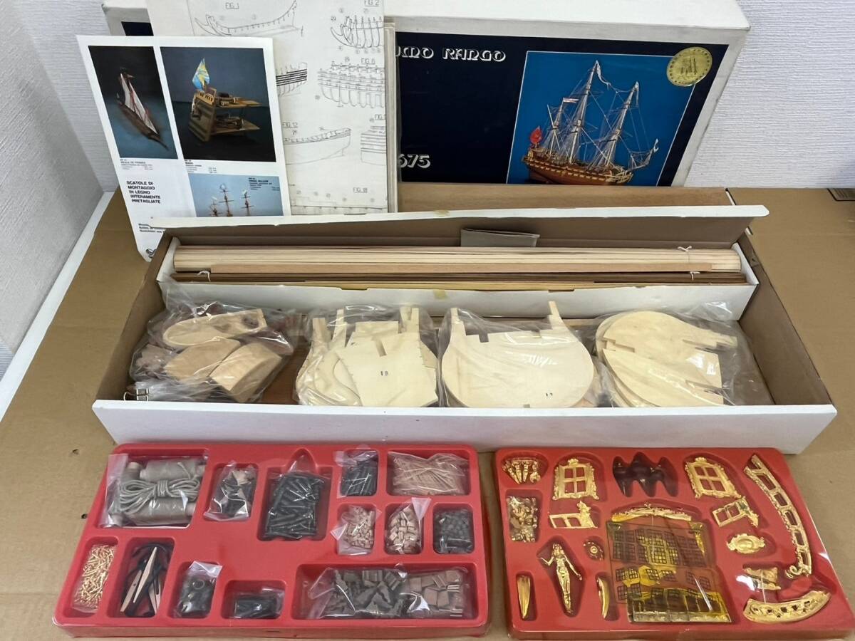 sk7525120/ Mirage MJRAGE 1675 1:75ko-reru company wooden sailing boat model not yet constructed beautiful goods 