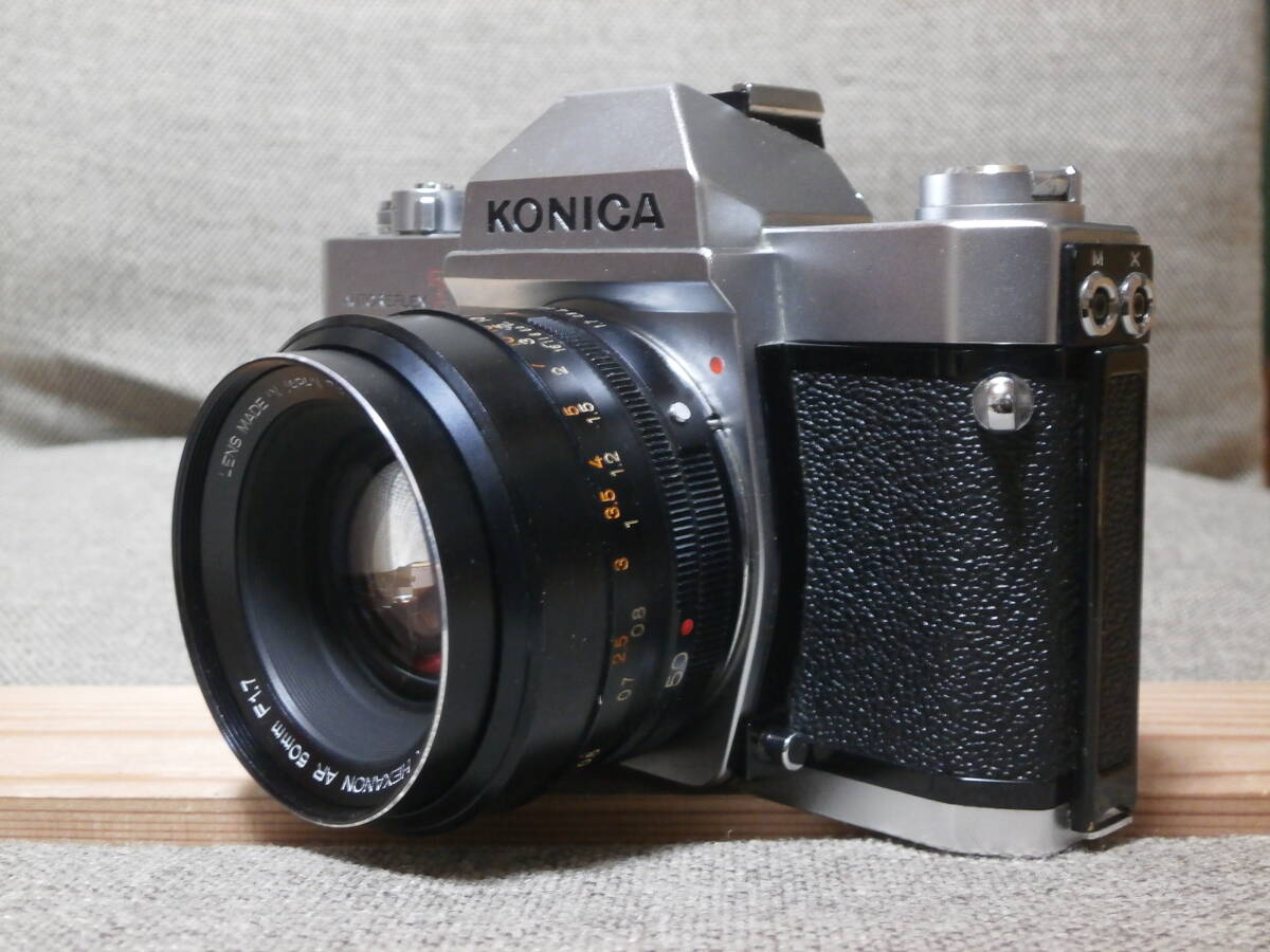 KONICA AUTOREFLEX T3 HEXANON AR 50mm f 1.7 レンズ付き　現状品　動作確認済み_画像2