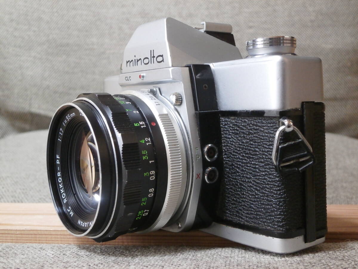 minolta SRT 101 MC ROKKOR-PF 1:1.7 f=55mm レンズ付き　動作確認済み_画像2