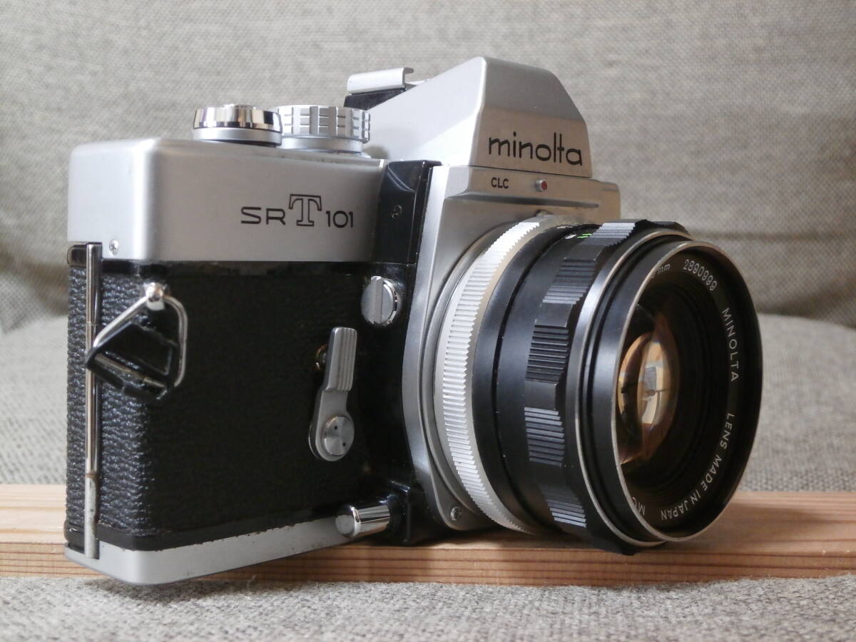 minolta SRT 101 MC ROKKOR-PF 1:1.7 f=55mm レンズ付き　動作確認済み_画像3
