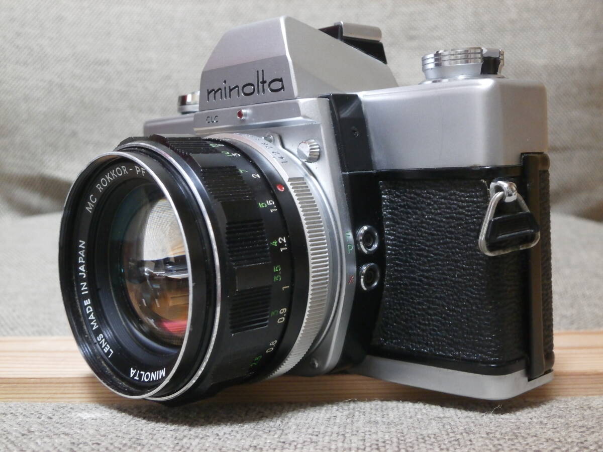 minolta SR 101 MC ROKKOR-PF 1:1.4 f=58mm レンズ付き　動作確認済み_画像2