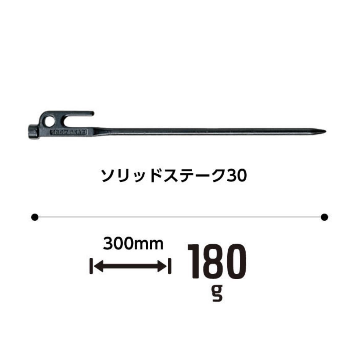 SnowPeak ペグ30cm 10本セット ソリッドステーク30 R-103_画像2