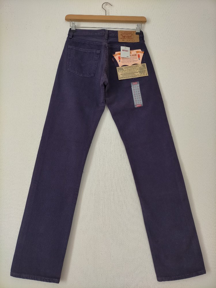  новый товар неиспользуемый товар 90s 98 год Vintage USA производства Levi\'s501-5951 Levi's 501 после окраска лиловый Denim брюки W29L34 *505 джинсы 