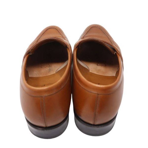 REGAL リーガル 通年 レザー コイン ローファー シューズ 革靴 Sz.24 1/2 メンズ 日本製 ブラウン I4G00042_2#Uの画像4