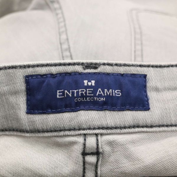 イタリア製★ entre amis アントレアミ 通年 USED加工★ ストレッチ テーパード デニム パンツ ジーンズ Sz.32　メンズ　I4B00421_2#R_画像7