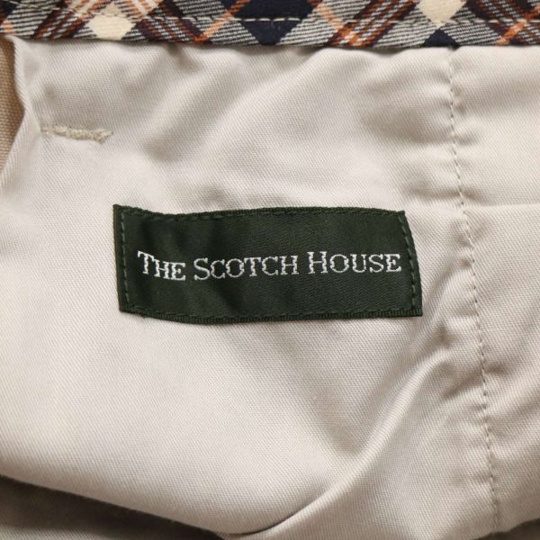 【新品 未使用】 THE SCOTCH HOUSE スコッチハウス 通年 ストレッチ スラックス パンツ Sz.79　メンズ ベージュ　I4B00450_2#R_画像8